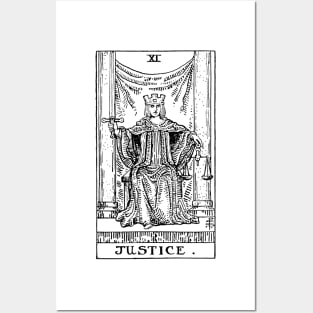 Justice Tarot Card Posters and Art